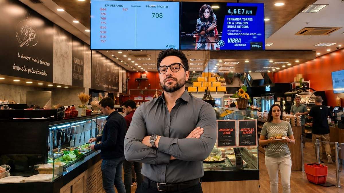 Gil Portela, fundador e CEO da Freeooh, em empório do circuito premium em São Paulo